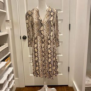 Maeve Snakeprint Skater Dress